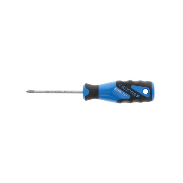 3K screwdriver, Phillips PH 1, 180 mm, GEDORE 2160 PH 1