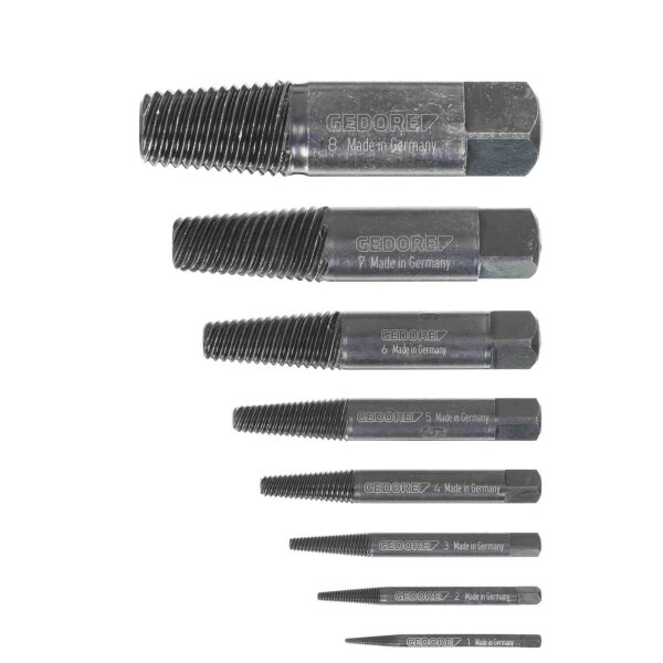 Screw extractor set, 8-piece, M3-M45 GEDORE 8551-88