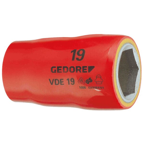 VDE-Steckschlüsseleinsatz 1/2 6-kant 24mm GEDORE VDE 19 24