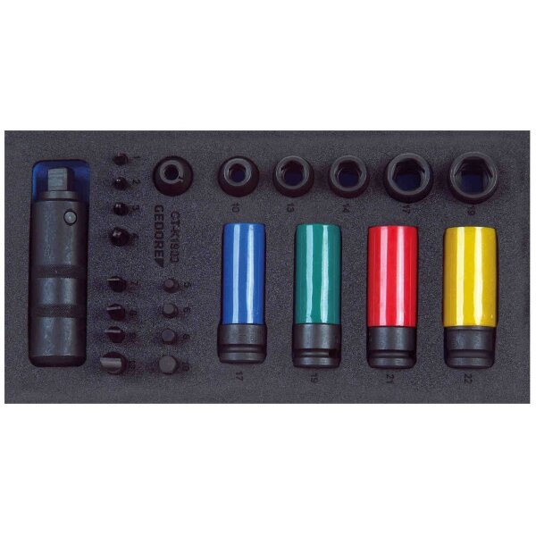 Screw extractor set 1/2 in Check Tool Module GEDORE 1500 CT1-K 1900