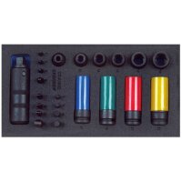 Schraubenlöser-Sortiment 1/2 in Check-Tool-Modul...