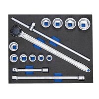 Steckschlüssel-Sortiment 3/4 in Check-Tool-Modul...