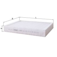 Cabin filter particle filter for rear air conditioning...