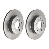 2 brake discs full Ø 264 mm 10 mm coated BREMBO...