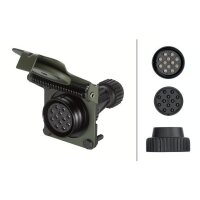 Socket 24 V female 12-pin HELLA IAM expertise suitable...