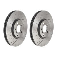 2 brake discs perforated Ø 335 mm 30 mm BREMBO for...