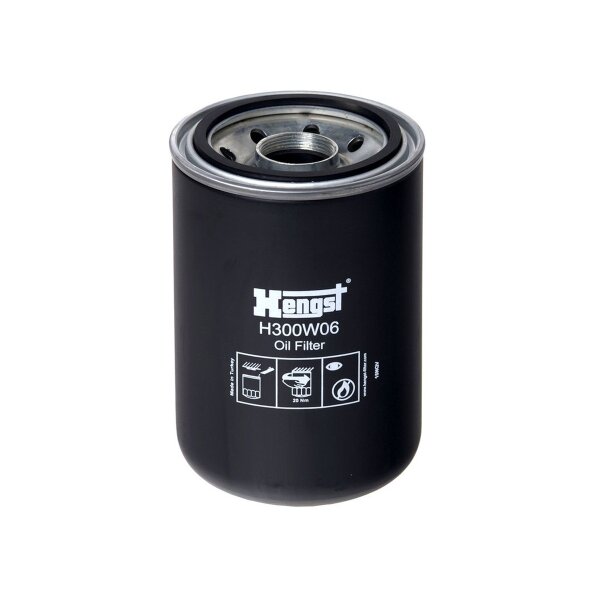 Screw-on oil filter Ø100mm Ø136mm HENGST FILTER for DAF 75 CF