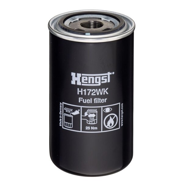 Screw-on fuel filter Ø94mm 173mm HENGST FILTER for CATERPILLAR and others