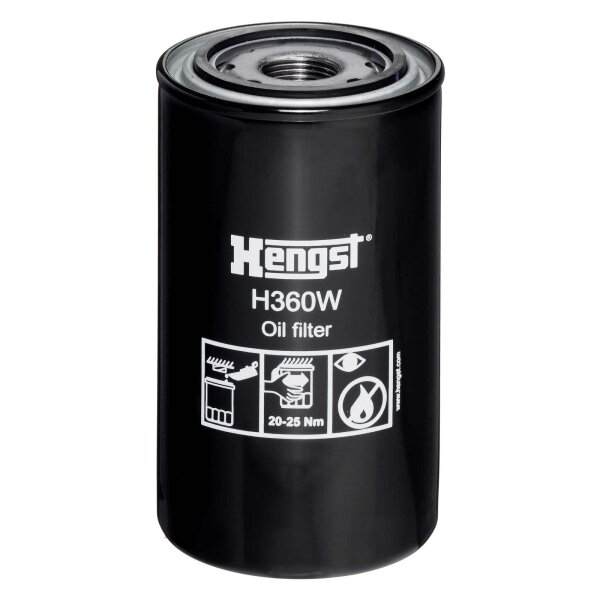 Oil filter screw-on filter HENGST for STEYR RENAULT TRUCKS CUMMINS CLAAS LANDINI