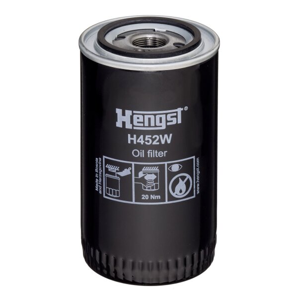 Oil filter screw-on filter HENGST for VALMET AGCO VALTRA