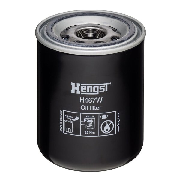Spin-on oil filter Ø100mm Ø136mm HENGST FILTER suitable for BOMAG