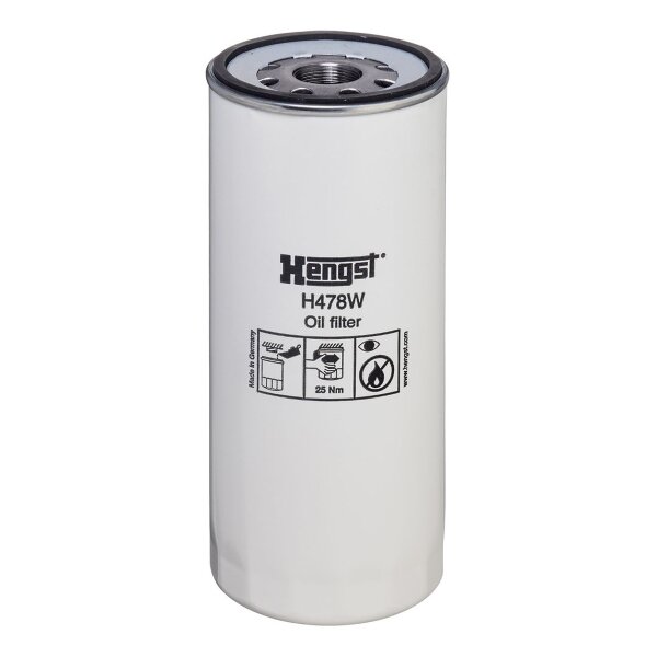 Screw-on oil filter Ø93mm Ø108mm HENGST FILTER for MASSEY FERGUSON and others