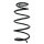 Suspension spring front axle coil spring Ø147mm SPIDAN for TOYOTA Yaris