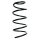 Suspension Spring Front Axle Coil spring with constant wire diameter SPIDAN for AUDI A2