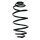 Suspension Spring Rear Axle Mini Block SPIDAN for e.g. OPEL Astra H Twintop