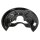 Spray Plate Brake Disc rear right sheet steel METZGER for e.g. VW GOLF