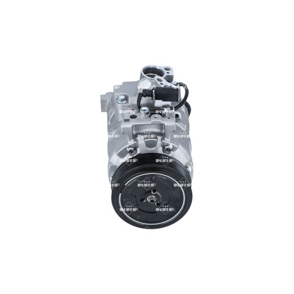 Compressor air conditioning with V-ribbed belt pulley 100mm NRF for AUDI A4 B6