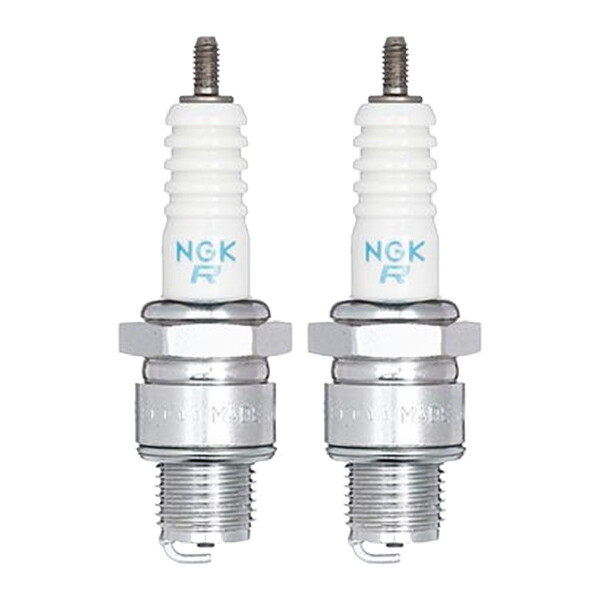 2 Spark Plugs with flat seal seat NGK Quick for YAMAHA...