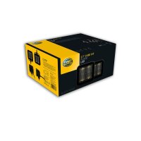 Fernscheinwerfer LED DEUTSCH Stecker HELLA Anbau mit Schalter Kabel BLACK MAGIC