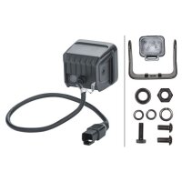 Fernscheinwerfer LED DEUTSCH Stecker HELLA Anbau mit Schalter Kabel BLACK MAGIC