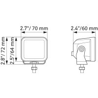 Fernscheinwerfer LED DEUTSCH Stecker HELLA Anbau mit Schalter Kabel BLACK MAGIC