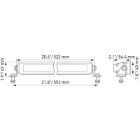 Fernscheinwerfer LED HELLA Slim Lightbar 20
