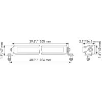 Fernscheinwerfer LED 12.000 lm HELLA BLACK MAGIC 1FJ 358...