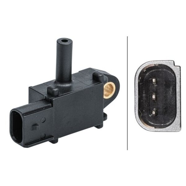 Sensor Abgasdruck 3polig HELLA für FORD TRANSIT COURIER B460/Großraumlimousine