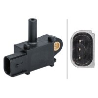 Sensor Abgasdruck 3-polig HELLA für FORD