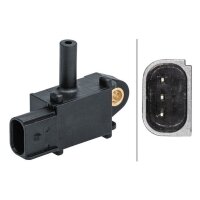 Exhaust gas pressure sensor upstream of particulate...