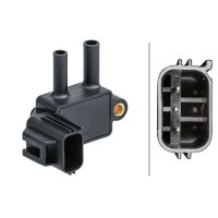 Sensor Exhaust Pressure screwed 3-pin HELLA for e.g. LAND...
