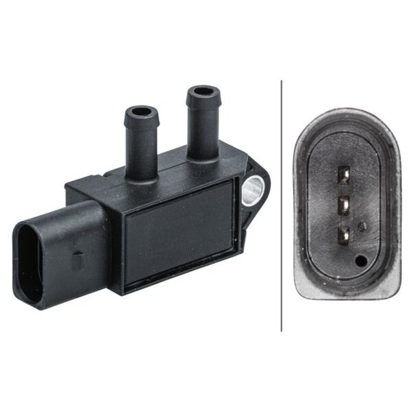 Sensor Abgasdruck 3-polig HELLA für SKODA OCTAVIA III Combi (5E5/ 5E6)