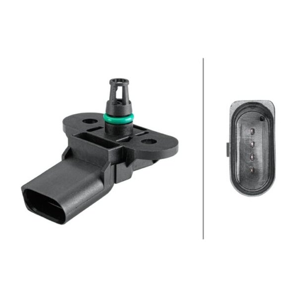 Sensor Ladedruck HELLA für AUDI A6 C6 (4F2)