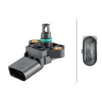 Sensor Ladedruck 4-polig HELLA für AUDI A3 Sportback (8VA/ 8VF)