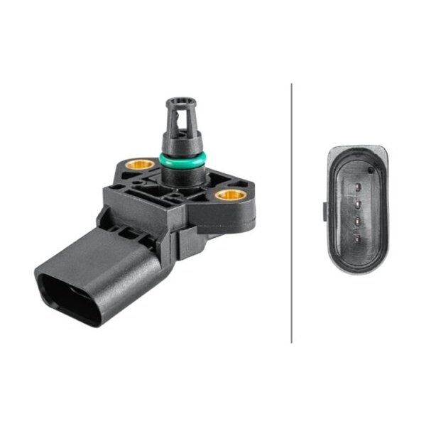 Sensor Ladedruck 4-polig HELLA für VW TRANSPORTER T6 Kasten (SGA/ SGH/ SHA/ SHH)