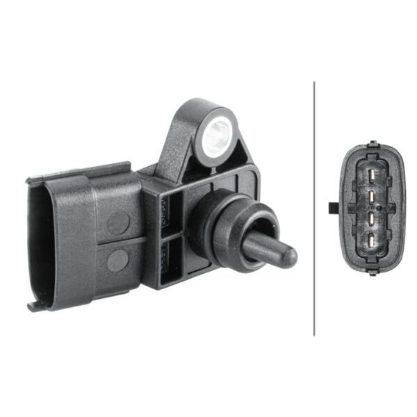 Sensor Ladedruck 4-polig HELLA Sensorik-Expertise passend für u.a. HYUNDAI