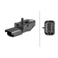 Sensor Ladedruck 3-polig HELLA für CITROEN C5 I...