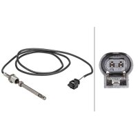 Exhaust gas temperature sensor 2-pin HELLA for MERCEDES...