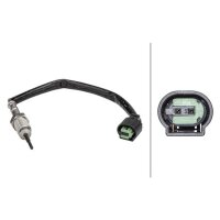 Sensor Exhaust Gas Temp screwed 2-pin 155 mm cable HELLA...