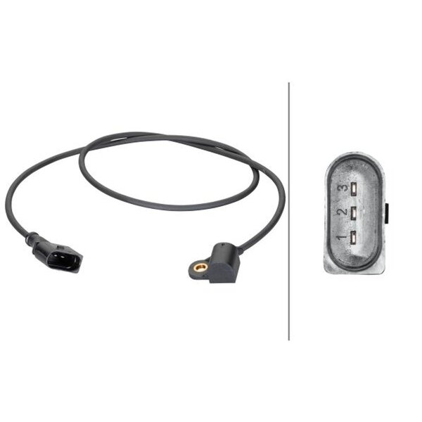 Camshaft position sensor Hall sensor 3-pin HELLA for AUDI A4 and others