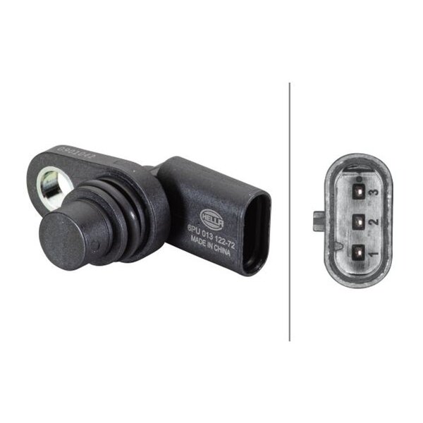 Sensor Nockenwellenposition Hallsensor 3-polig HELLA für u.a. MB C-KLASSE