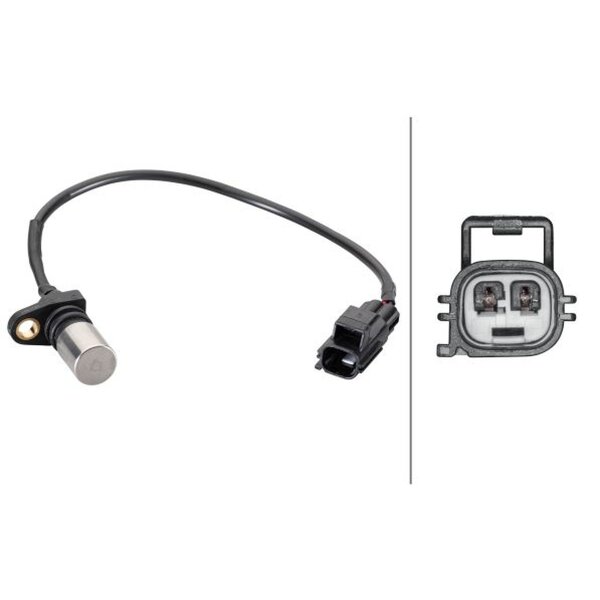Impulsgeber Kurbelwelle Induktivsensor 2-polig HELLA für u.a. VOLVO C70 I Coupe