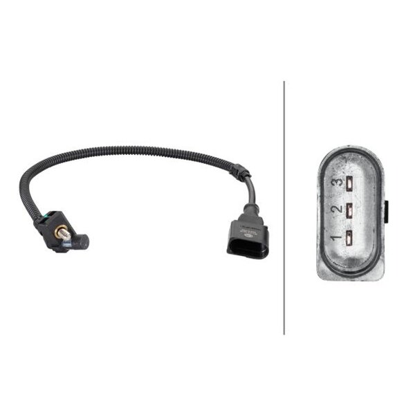 Impulsgeber Kurbelwelle Hallsensor 3-polig HELLA für u.a. SEAT Cordoba