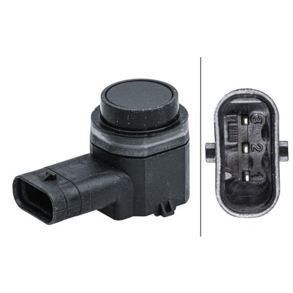 Parking Aid Sensor plug-in 3-pin HELLA for FORD TRANSIT and others
