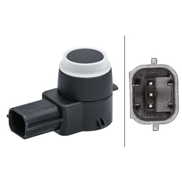 Sensor parking aid plug-in 3-pin HELLA for CHRYSLER Grand Voyager V and others