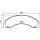 Brake pad set discs with wear warning contact 19.8 mm HELLA for e.g. ISUZU N