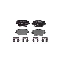 Brake pad set with wear warning contact 15.5 mm HELLA for...