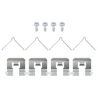 Bremsbelagsatz ohne Verschleißwarnung 17,3 mm HELLA für u.a. VOLVO XC40