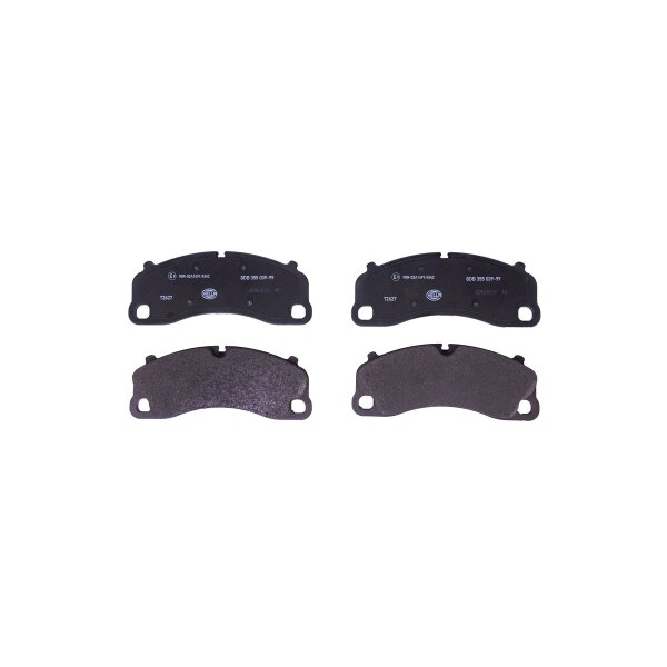 Bremsbelagsatz Scheiben mit Verschleißwarnung 17,6 mm HELLA für u.a. PORSCHE 911