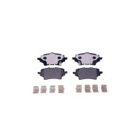 Brake pad set with wear warning 15.8 mm HELLA for TOYOTA...